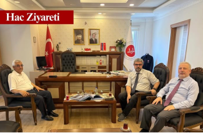 Hac vazifesini tamamlayan İl Müftüsü Yılmaztürk'e hayırlı olsun ziyaret