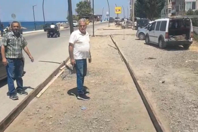 Sahil Caddesi kaldırım ve bisiklet yolu çalışmaları başladı!
