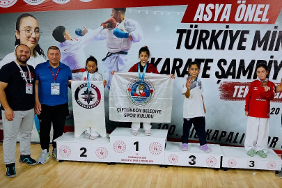 Çiftlikköy Belediyespor’un minik sporcusu Türkiye Şampiyonu oldu