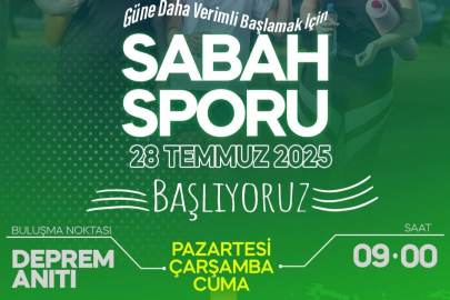“Yalova’da güne sporla başlıyoruz”