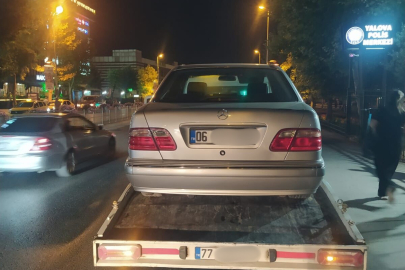 Yalova’da sahte plakalı araç yakalandı