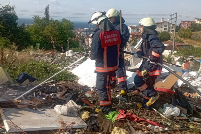 Yalova İtfaiyesi çöp yangınlarına müdahale etti