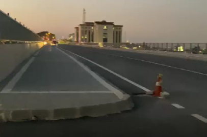 Çöken hastane yolunun yapım çalışmalarında sona gelindi