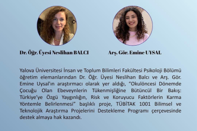 Yalova Üniversitesi’nden TÜBİTAK 1001 başarısı