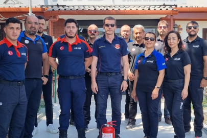 AFAD personellerine yangın eğitimi