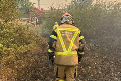 Altınova İtfaiyesinden Karamürsel yangınına başarılı müdahale