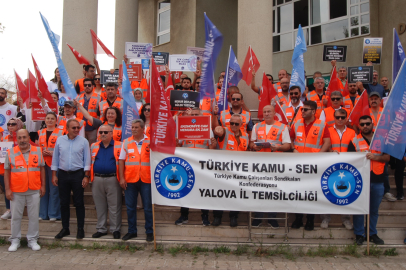 KAMU-SEN Yalova’da basın açıklaması yaptı: “Geçinmek istiyoruz”