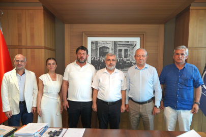 YTSO Başkanı Cemil Demiryürek misafirlerini ağırladı