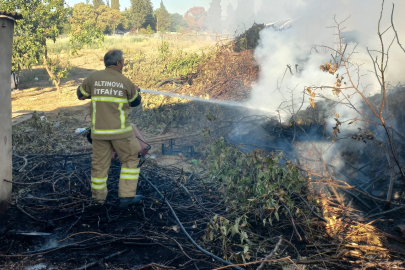 Kaytazdere’de korkutan arazi yangını