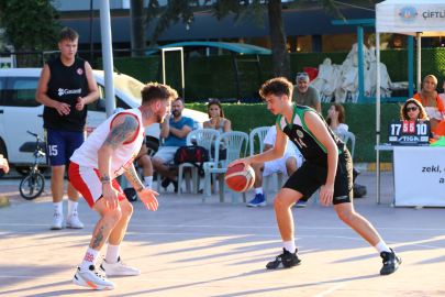 Çiftlikköy’de sokak basketbolu şöleni yaşandı