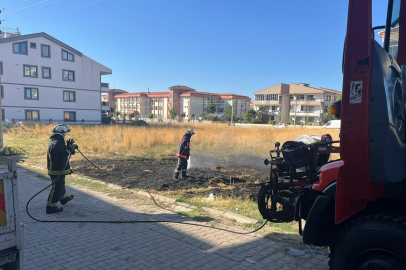 Arazi ve çöp yangınları büyümeden söndürüldü