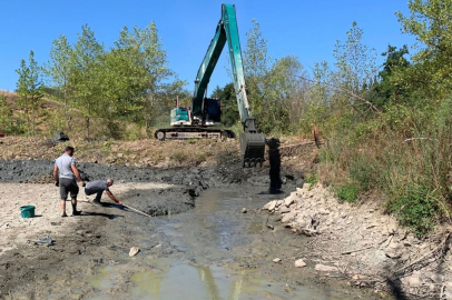 Çukurköy Göleti derinleştiriliyor
