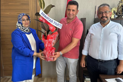 Anahtar Parti Yalova Teşkilatı'ndan Taşköprü Belediye Başkanı İsmail Arslan'a ziyaret