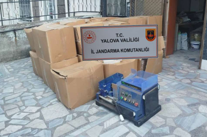 Yalova ve Orhangazi jandarmasından nefes kesen kaçak tütün baskını