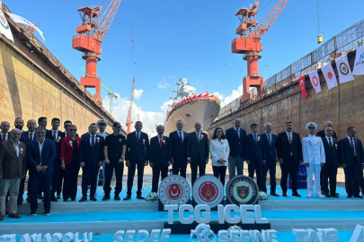 TCG İçel törenle denize indirildi