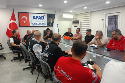 Deprem tatbikatı hazırlık toplantısı yapıldı
