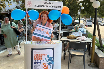 Çınarcık’ta sağlıklı yaşam standı kuruldu