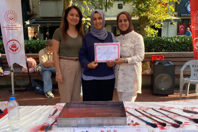 Aile Ebru Sanat Atölyesi ilgi gördü