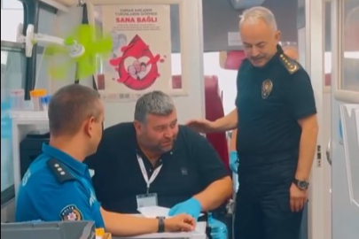Emniyet Müdürü Bitirik’ten Kızılay’a kan bağışı desteği