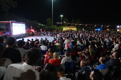 Yalovalılar milli heyecana dev ekranda ortak oldu