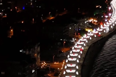 Teşvikiye Sahiline muhteşem aydınlatma