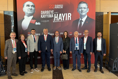 CHP Yalova heyeti kurultaya katıldı