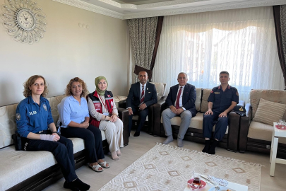 Gaziler evlerinde ziyaret edildi