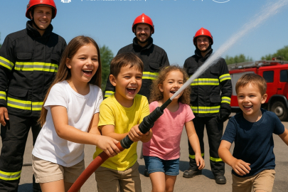 Yalova Belediyesi’nden minik itfaiyecilere özel etkinlik