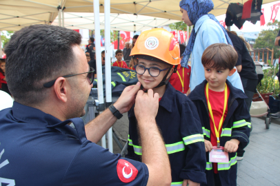 Yalovalı minikler itfaiyeci oldu