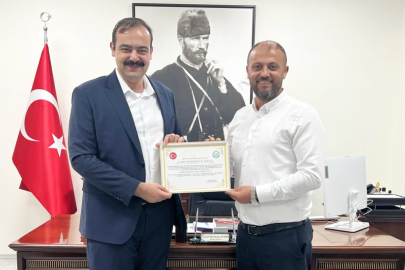 Kaymakam Aydın’a fahri hemşerilik unvanı verildi