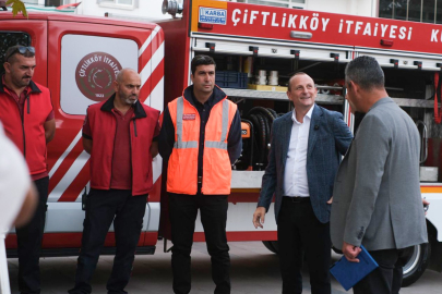 Çiftlikköy İtfaiyecilerinden coşkulu kutlama