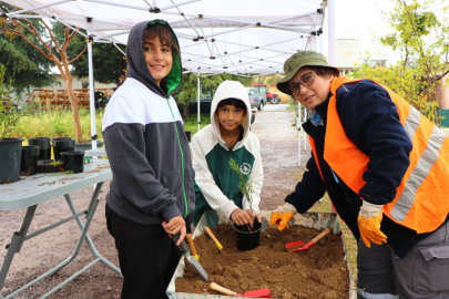Çiftlikköy’ün parkları öğrencilerin fidanlarıyla renklenecek