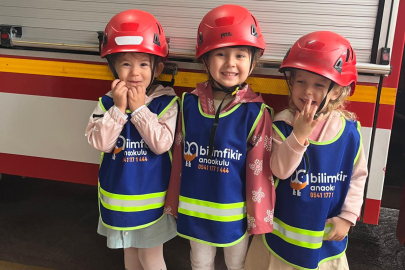 Bilimfikir minikleri Çiftlikköy İtfaiyecileriyle buluştu