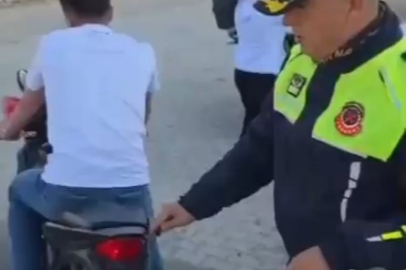 Yalova'da abartı egzoz takılı motosiklet trafikten men edildi