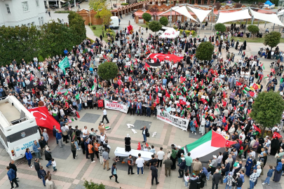 Yalova Gazze için tek ses tek yürek oldu