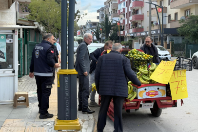 Çiftlikköy’de zabıtadan seyyar satıcılara müdahale
