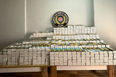 Çınarcık’ta 200 bin dolu makaron ele geçirildi! 1 gözaltı