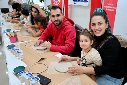 Ailemle seramik atölyesi gerçekleştirildi