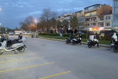 Motosiklet park alanı boş kaldı