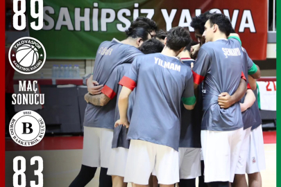 Yalovaspor Basketbol maçında ''Sahipsiz Yalova'' vurgusu yapıldı