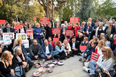 CHP’li kadınlar boş tencereyle yoksulluğu protesto etti