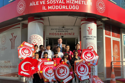 Uçurtmalar aile bağlarını güçlendirmek için uçtu