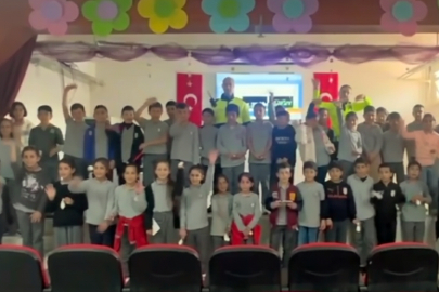 Öğrencilere trafik eğitimi verildi