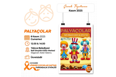 Yalova Belediyesi’nden çocuklara renkli kasım etkinlikleri