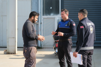 Çiftlikköy’de zabıtadan endüstriyel atık denetimi