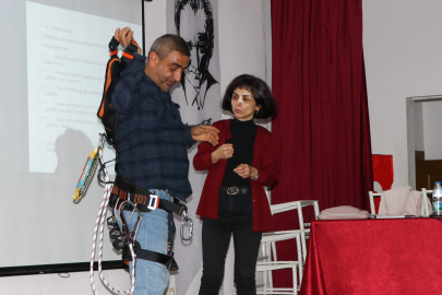 Çiftlikköy’de Yüksekte Güvenli Çalışma Eğitimi verildi
