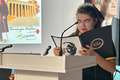 Öğrenciler Atatürk’ü saygı, minnet ve özlemle andı