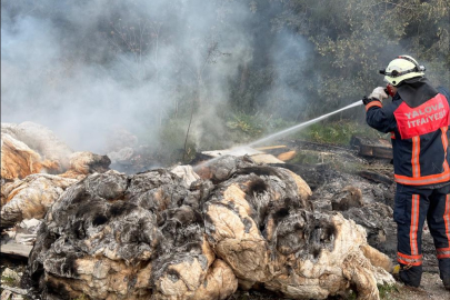 Kazimiye Köyü’nde korkutan çöp ve arazi yangını