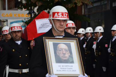 Kıbrıs Gazisi Ali Kuşpınar askeri törenle uğurlandı