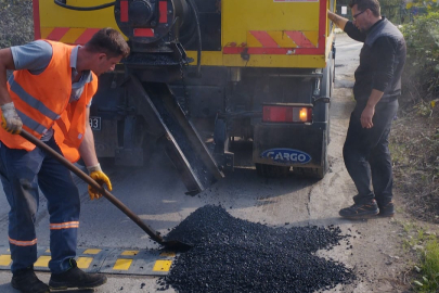 Okul yolu güvenli hale getirildi